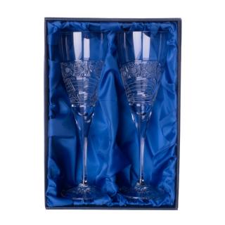 Bohemia Crystal Sklenice na bílé víno 2ks. Bohemia Crystal Fiona brus Kometa.
