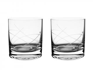 Bohemia Crystal Sklenice na whisky, přátelská souprava galaxie - 2 ks Swarovski, Preciosa 300ml