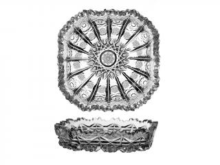 Bohemia Crystal talířek hranatý 125mm. Český křišťál brus Klasik