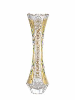 Bohemia Crystal váza na květiny píšťala český křišťál - 255mm