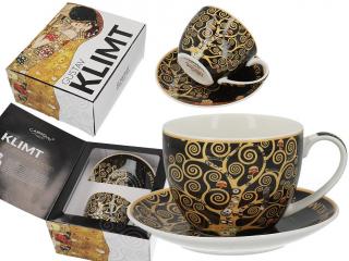 Carmani Šálek s podšálkem Gustav Klimt Strom života 80 ml