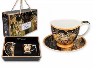 Carmani Šálek s podšálkem na espresso Gustav Klimt Adele Bloch 100 ml