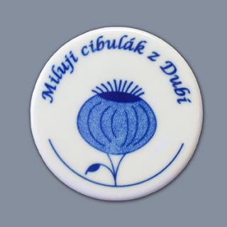 Cibulák Dubí Magnetka - medailon - cibulový porcelán 70746