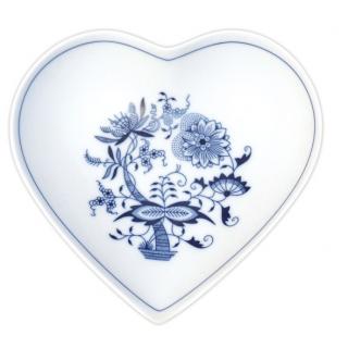 Cibulák Dubí Miska srdce - cibulový porcelán 10244