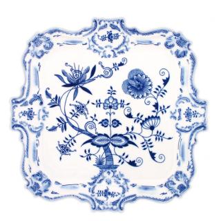 Cibulák Dubí Podnos reliéfní - cibulový porcelán 10402