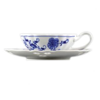Cibulák Dubí Šálek s podšálkem čaj ozdobné - cibulový porcelán 70603, 0,2 l