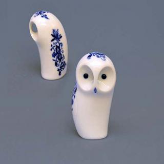 Cibulák Dubí Sova - cibulový porcelán 10599