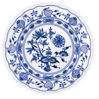 Cibulák Dubí Talíř mělký praporový 21cm - cibulový porcelán 10003 II. j