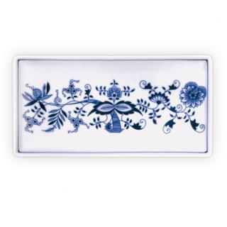 Cibulák Dubí Talíř na ryby obdelníkový - cibulový porcelán 10594, 24,7 x 12,7 cm