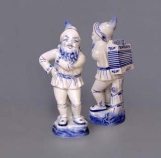 Cibulák Dubí Trpaslík s harmonikou LOJZA - cibulový porcelán 10084