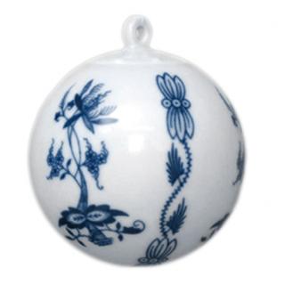Cibulák Dubí Vánoční ozdoba - koule malá C66 - cibulový porcelán 10635