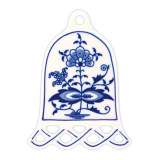 Cibulák Dubí Vánoční ozdoba - zvonek - cibulový porcelán 10379