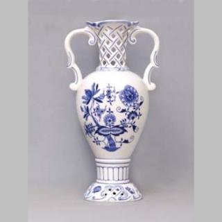 Cibulák Dubí Váza prolamovaná 566/1-261 - cibulový porcelán 10611