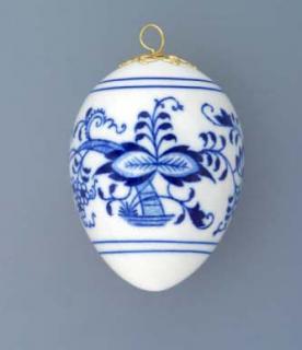 Cibulák Dubí Velikonoční vajíčko závěsné - cibulový porcelán 10301 / 00014