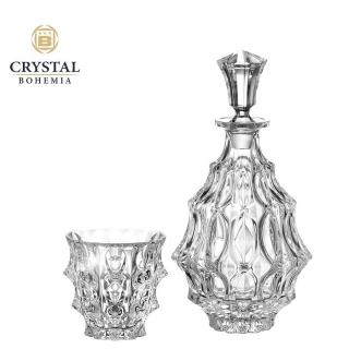Crystal Bohemia Whisky set Bohemia Crystal Fortune, karafa + 6 sklenic na whisky 290ml