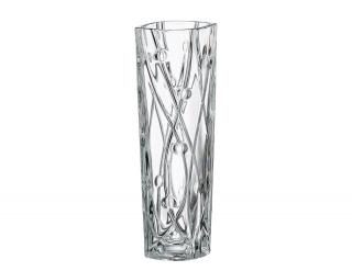 Crystalite Bohemia Skleněná váza Labyrinth 255 mm