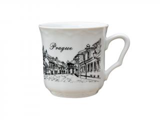 Hrnek porcelánový s potiskem Praha Zlatá ulička 0,25l