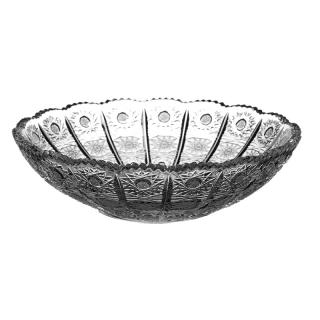 PB CRYSTAL Broušená mísa čočka 60111/205 mm. Klasický brus 500 PK.