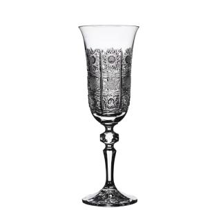 PB CRYSTAL Broušené sklenice Laura na šampaňské-flétny. 6 ks. Brus klasik 500 PK, 150 ml