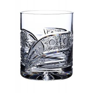 PB CRYSTAL Broušené sklenice na whisky. 6 ks. Brus kometa, 330 ml