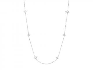 Preciosa Ocelový náhrdelník s hvězdičkami Gemini 7337 00