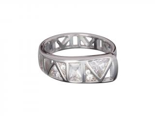 Preciosa Stříbrný prsten Gentle Inspiration s českým křišťálem a kubickou zirkonií Preciosa 6035 00