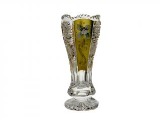 Royal Crystal Broušená váza 155mm zlacená. Klasický brus 500 PK.
