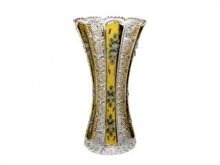 Royal Crystal Broušená váza X 80029/355mm zlacená. Klasický brus 500 PK.