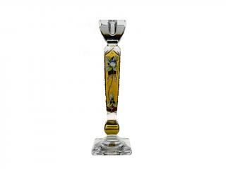 Royal Crystal Broušený svícen Olympia 305 mm zlacený. Klasický brus 500 PK