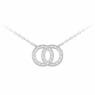 Stříbrný náhrdelník Oasis s kubickou zirkonií Preciosa 5316 00