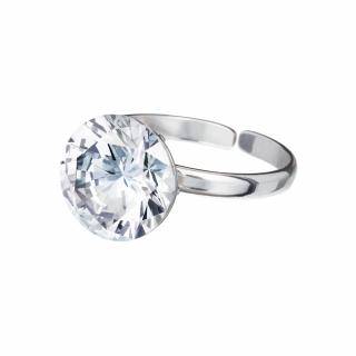 Stříbrný prsten Starry s kubickou zirkonií Preciosa, krystal 5174 00