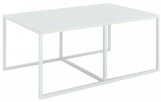 Konferenční stolek BARBOSSA II Abika 102/45,5/67 barevné provedení: bílý mat/bílé nohy