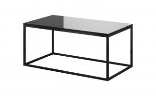 Konferenční stolek HELIO 99 Helvetia 110/48/60 Barevné provedení: černá/černé sklo