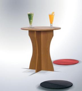 Konferenční stolek kulatý Maridex 64/60 Barva: orech-svetly