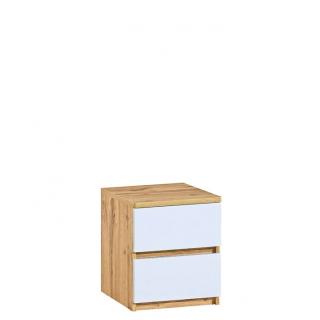 Noční stolek ARCA 10 Dolmar 40/49,1/40 Barva: arktická bílá dub wotan