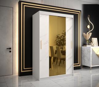 Šatní skříň GOLDEN T1 Abika 120/200/62 barevné provedení: bílý mat