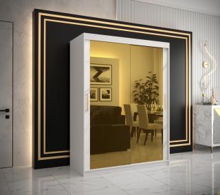 Šatní skříň GOLDEN T3 Abika 150/200/62 barevné provedení: bílý mat