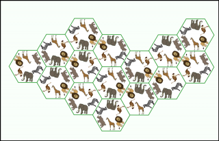 Hexadomino - Africká zvířata