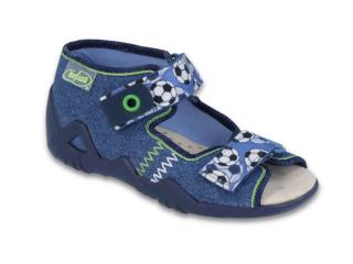 Chlapecké sandálky Befado s koženou stélkou 250P075 fotbal.míč