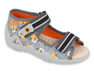 Chlapecké sandálky Befado s koženou stélkou 350P016 tygříci