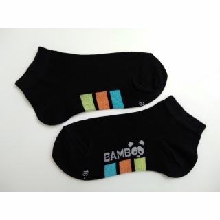 Dětské ponožky BODEN z bambusové viskózy černé