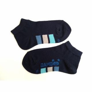 Dětské ponožky BODEN z bambusové viskózy tmavě modré