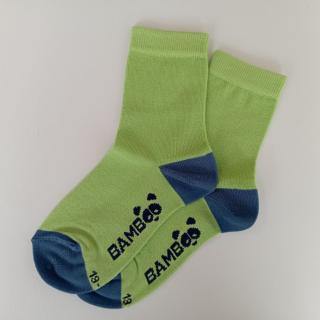 Dětské ponožky HUGO z bambusové viskózy zelené