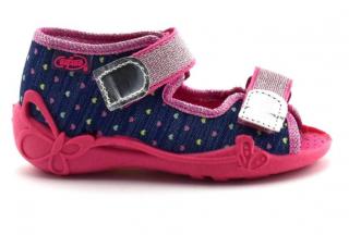 Dívčí sandálky Befado 242P093 srdíčka