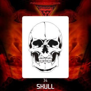šablona skull 34 MID