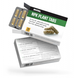 INVITAL Tablety NPK + mikroprvky do dna 20 tablet