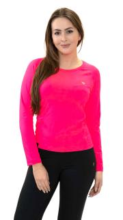 Sofistik sportovní triko TEREZA, neonově růžová tm. Velikost: L