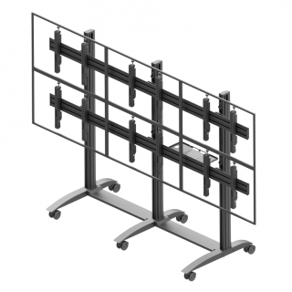 Televizní stěna na 6 obrazovek VWTA3257L (Profesionální televizní stojan na 6 televizí o velikostí úhlopříčky 50" až 57")