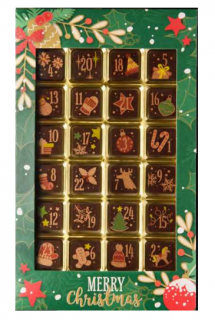 Adventní kalendář hořká čokoláda 120g (Weibler)