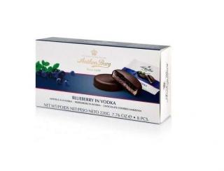 Anthon Berg Hořká čokoláda s marcipánem a náplní borůvky s vodkou 220g